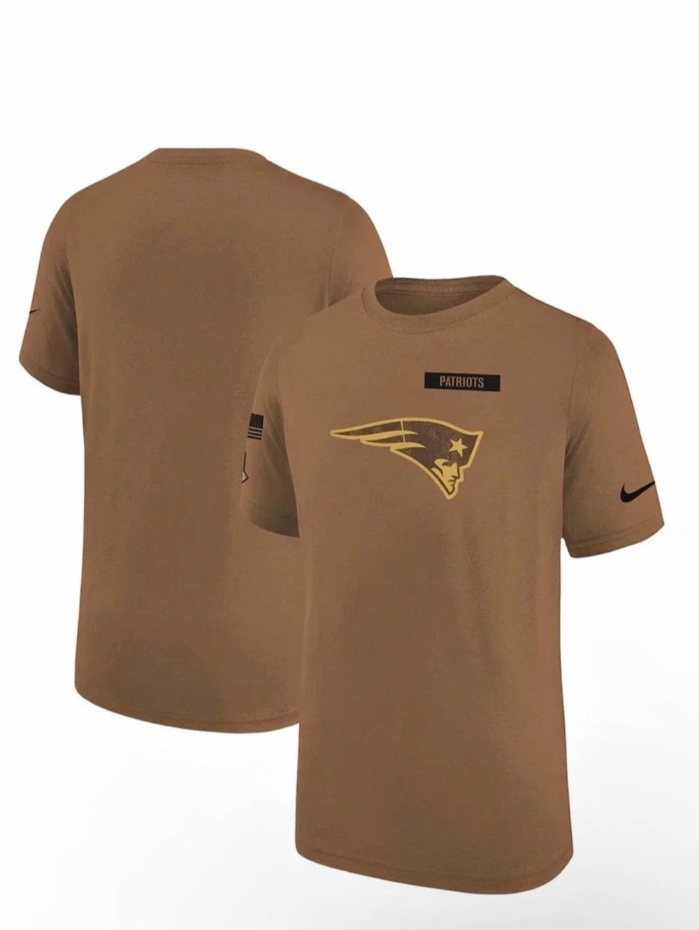 Nike New England Patriots Salute to Service T-Shirt Brown